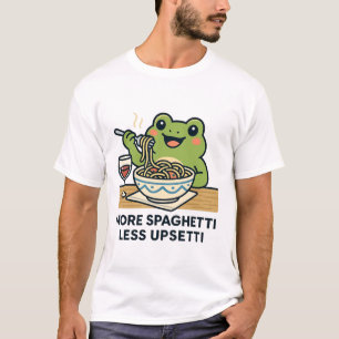 T-shirt Plus de Spaghetti, Moins d'Upsetti – Humour Alimen
