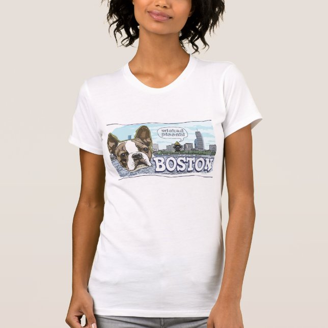 T-shirt Plus de vitesse mauvaise de Boston Terrier Pissah (Devant)