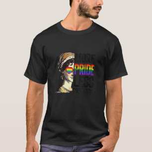 T-shirt Plus Fierté Moins Préjugés Lgbt Gay Fière Ally Fie