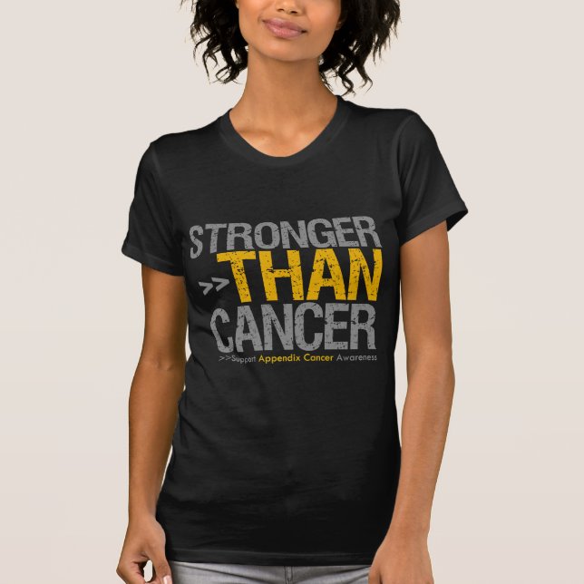 T-shirt Plus fort que le Cancer - Cancer d'annexe (Devant)