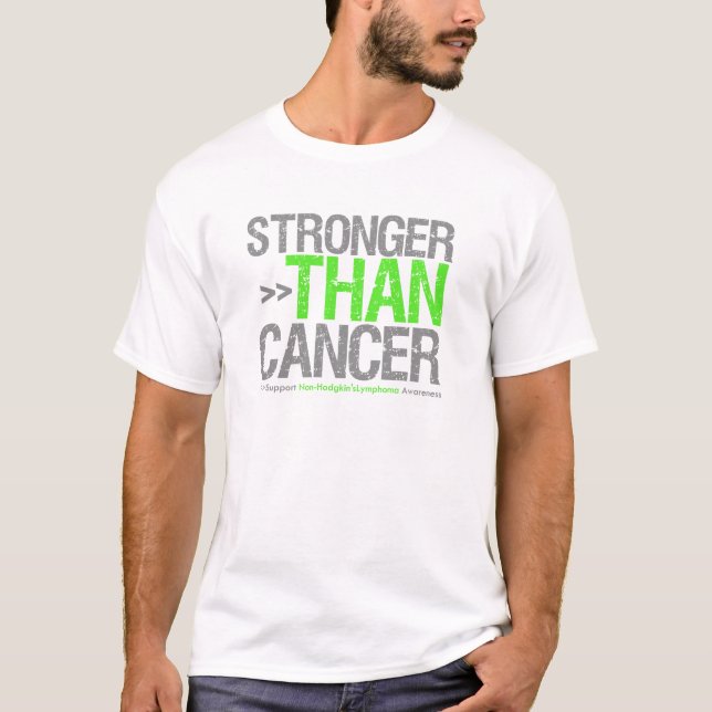T-shirt Plus fort que le Cancer - lymphome non Hodgkinien (Devant)