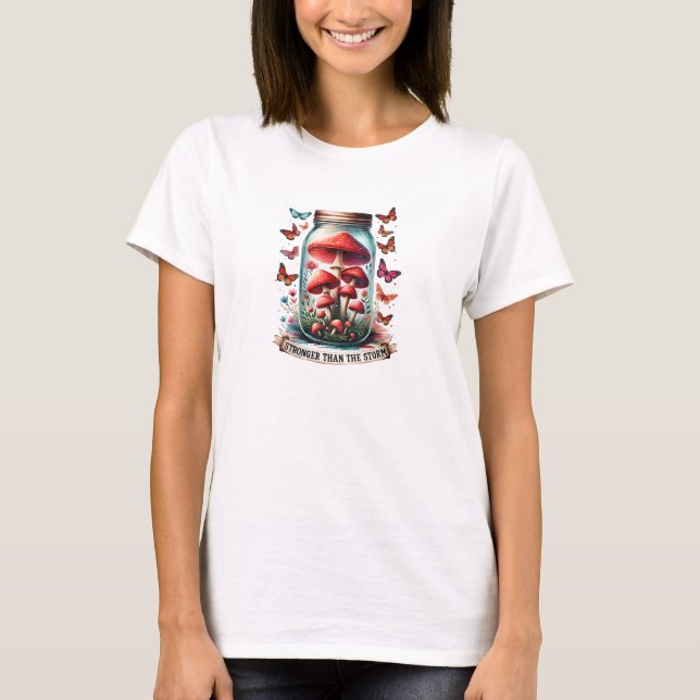 T-shirt Plus forte que la motivation des champignons de te (Devant)