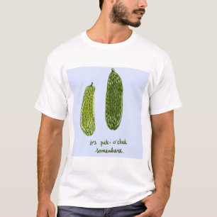 T-shirt Plus grand "C'est Pickle-o'clock Somewhere" Print 