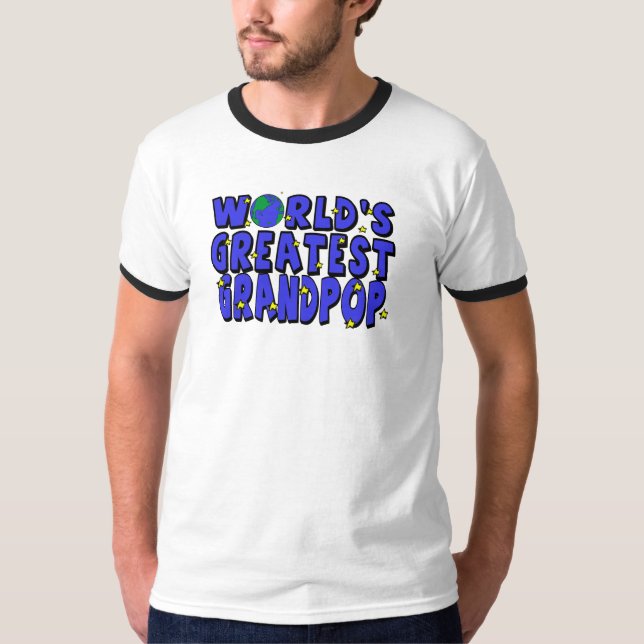T-shirt Plus grand Grandpop du monde (Devant)