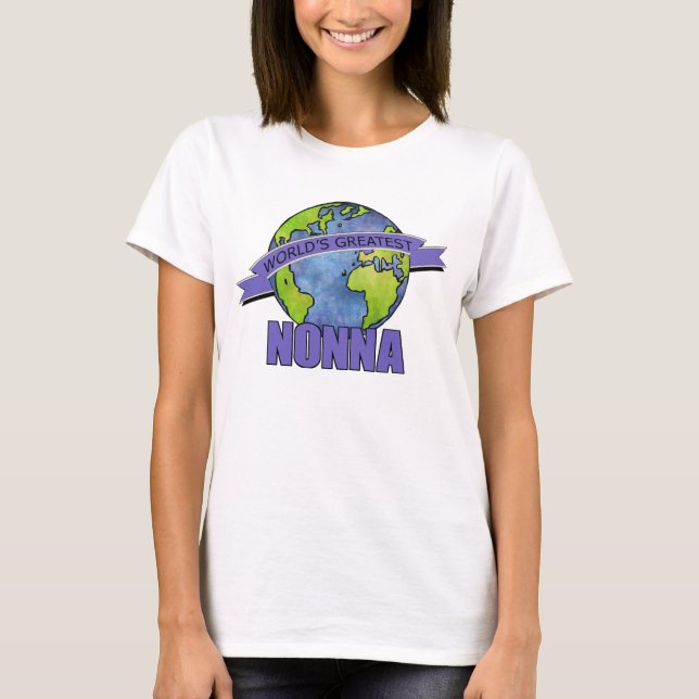 T-shirt Plus grand Nonna du monde (Devant)