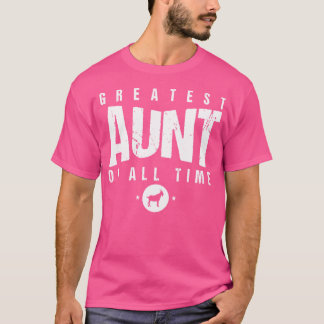 T-shirt Plus Grande Tante De Toutes Les Tantes Temps Jour 