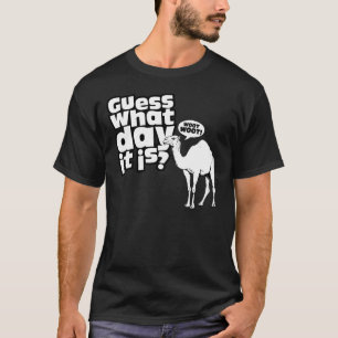 T-shirt Plus heureux qu'un chameau la journée en milieu d