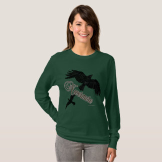 T-shirt Plus jamais longue chemise de douille de 18 dames