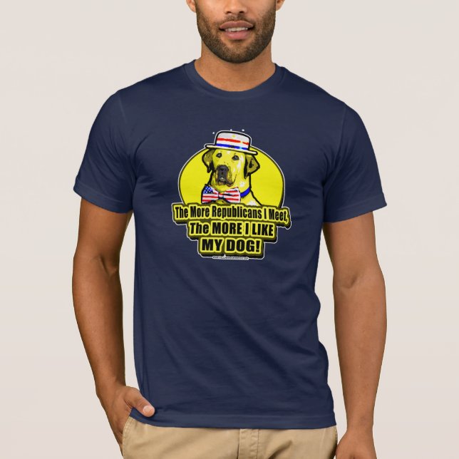 T-shirt Plus je rencontre la chemise républicains (Devant)