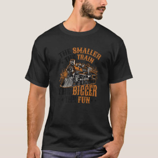 T-shirt Plus Le Train Est Petit, Plus Le Modèle Rai Est Am