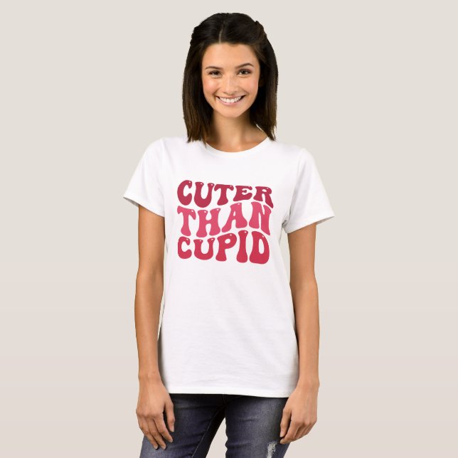 T-shirt Plus mignon que mignon (Devant entier)