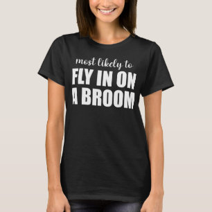 T-shirt Plus susceptible d'arriver en volant sur un balai