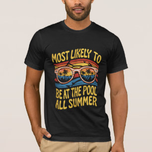 T-shirt Plus susceptible de se trouver à la piscine tout l