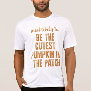 T-shirt Plus susceptible d'être le plus mignon citrouille 