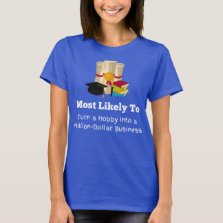 T-shirt Plus susceptible d'être millionnaire drôle Graduat