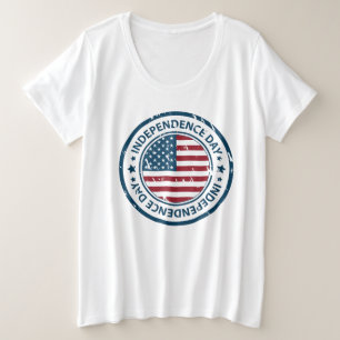 T-shirt plus taille femme - 4 juillet