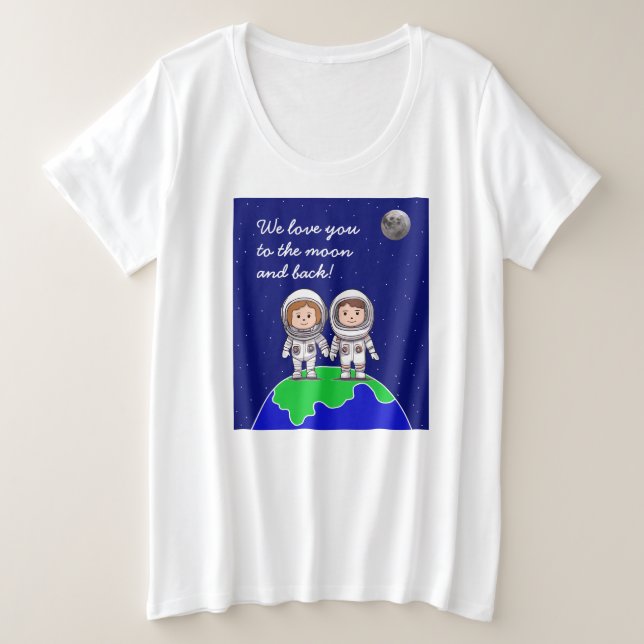 T-shirt plus taille femme pour nouvelle maman (Design devant)