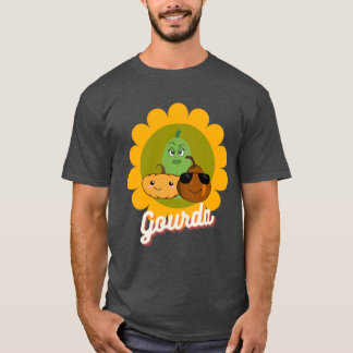 T-shirt Plus Taille Tee avec Citrouille & Pun Gourd Hallow