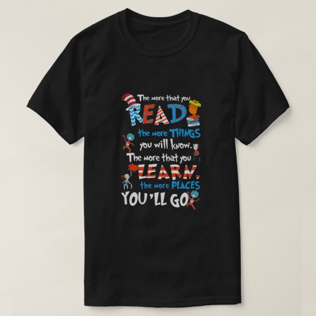 T-shirt Plus Vous Lisez (Design devant)