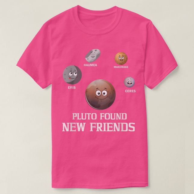 T-shirt Pluto a trouvé de nouveaux amis Solar Space Scienc (Design devant)