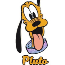 Pluto drôle avec nom