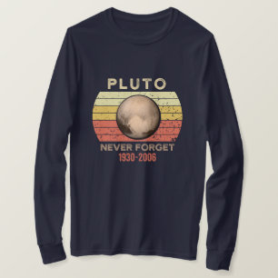 T-shirt pluto jamais oublier, eris, lune, astronomie, astr
