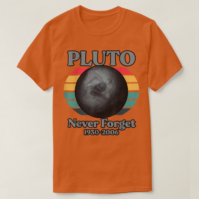 T-shirt Pluto n'oublie jamais 1930-2006 (Design devant)