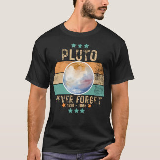 T-shirt Pluto n'oublie jamais Classic Retro Style Vintage 