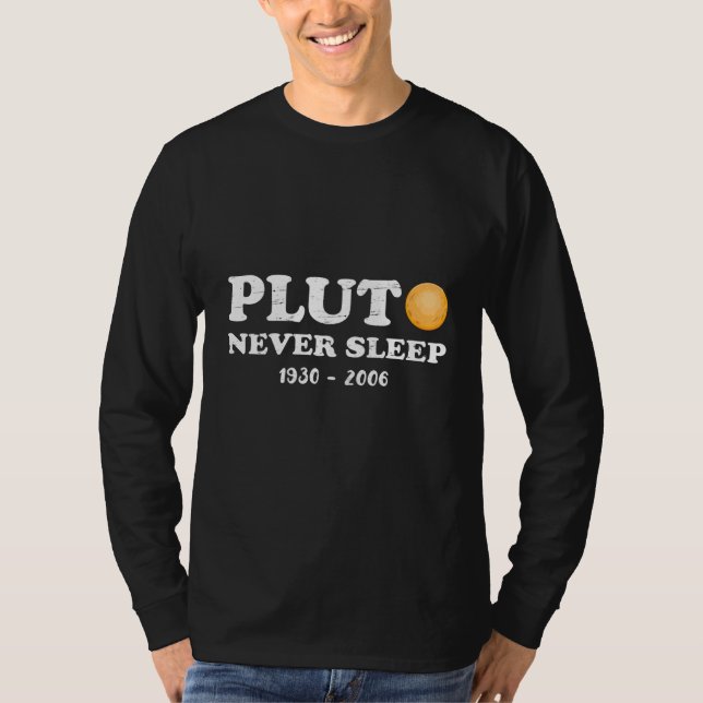 T-shirt Pluton ne dort jamais chemise/Enseignant scientifi (Devant)
