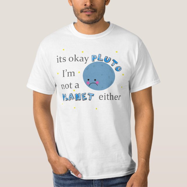 T-shirt Pluton n'est pas une planète (Devant)