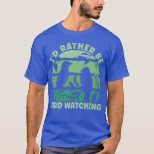 T-shirt Plutôt être Oiseau observer rétro