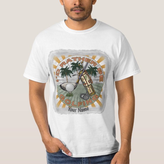 T-shirt Plutôt Jouer Au Golf (Devant)