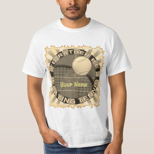 T-shirt Plutôt Jouer Tennis (Devant)