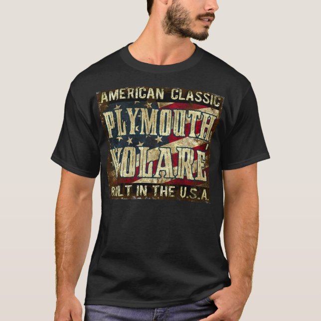 T-shirt Plymouth Volare - voiture classique construite aux (Devant)