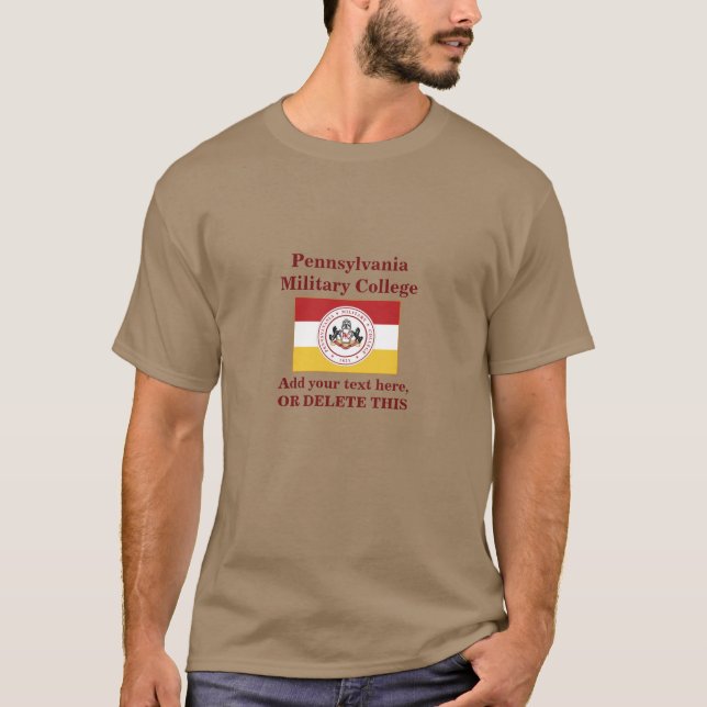 T-shirt PMC TEE - Logo PMC FLAG & TEXTE PERSONNALISÉ (Devant)
