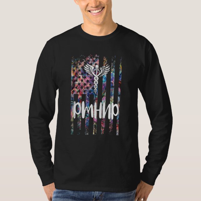 T-shirt Pmhnp Us Drapeau Psychiatrique Santé mentale Infir (Devant)