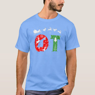 T-shirt PmPy OT Therapy Pajama de Noël Joyeux Noël À