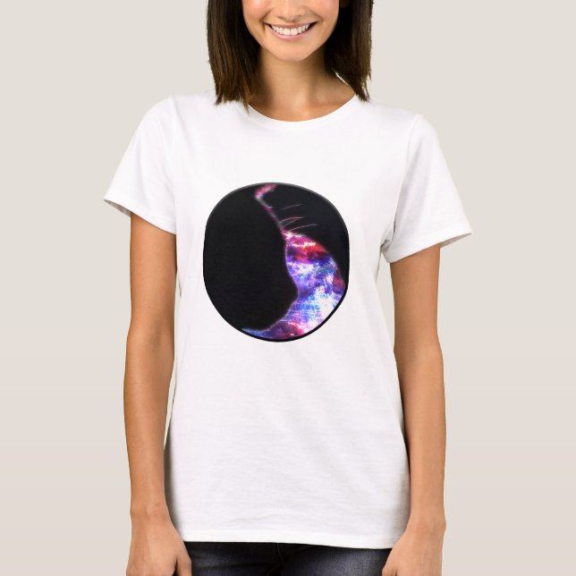 T-shirt PN 30 - Chats en galaxie (Devant)