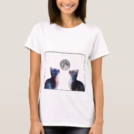 T-shirt PN 38 Chats regardent la lune