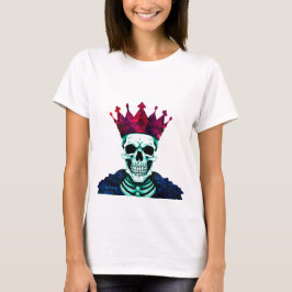 T-shirt PN 71 Skeleton King (rouge et bleu)