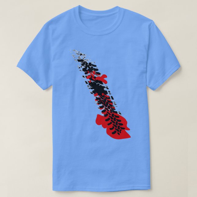 T-shirt Pneus sanglants piste 1 (Design devant)