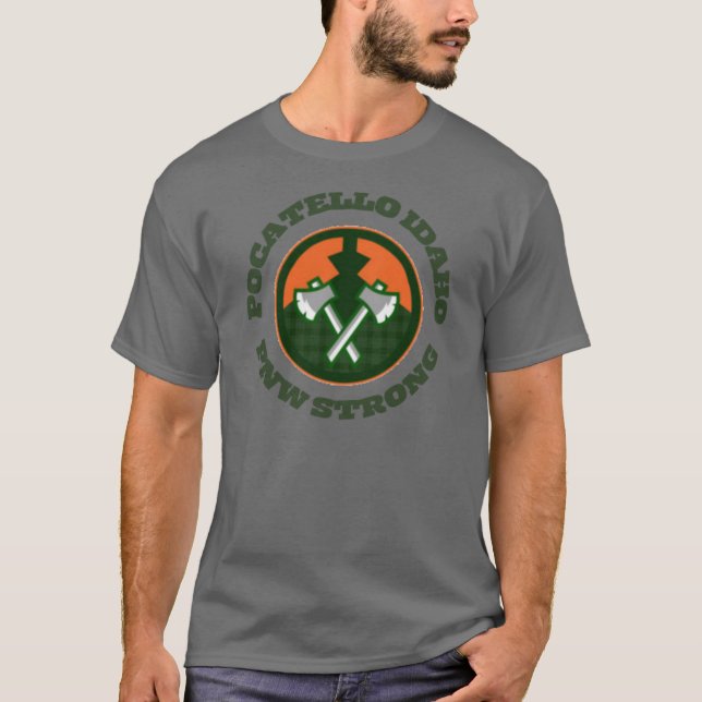 T-shirt Pocatello Idaho PNW Strong (Devant)