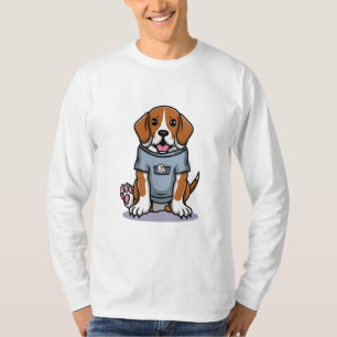 T-shirt Poche Beagle Pieds Animaux Animaux Animaux Amoureu