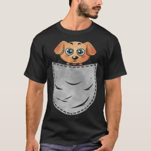 T-shirt Poche Chien Animal Dans Votre Poche Labrador Chien
