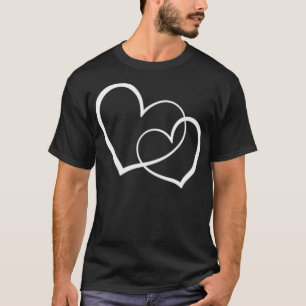 T-shirt Poche Coeur Vêtements cadeau pour lui Sa Valentine