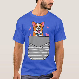 T-shirt Poche Cute Corgi Lover