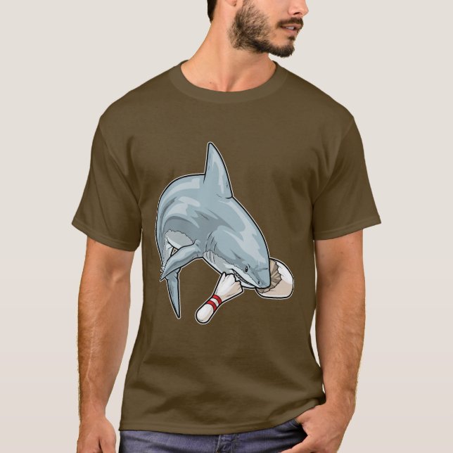 T-shirt Poche de quilles de requin (Devant)