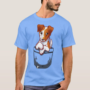 T-shirt Poche Faisant renard Terrier chien