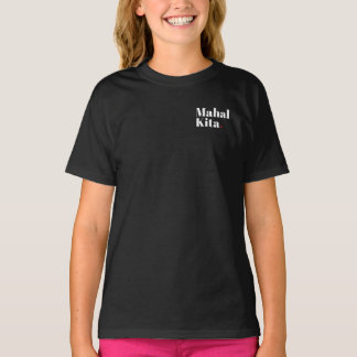 T-shirt Poche Mahal Kita Imprimer Chemise foncée