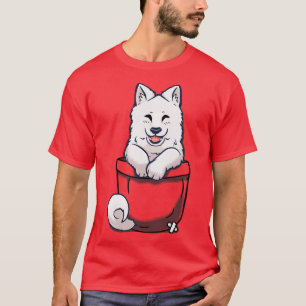 T-shirt Poche Samoyed